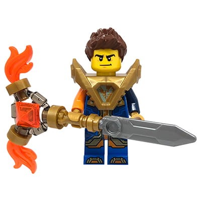 Accéder au produit Figurine LEGO Nexo Knights - Chevalier Clay avec arme