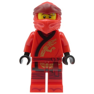 LEGO Ninjago Legacy - minifigurka ninja Kai - czerwony kombinezon i maska
