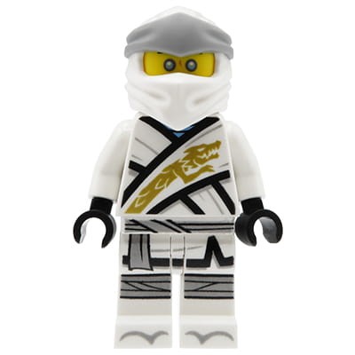 LEGO Ninjago Legacy - minifigurka ninja Zane - biały kombinezon i maska