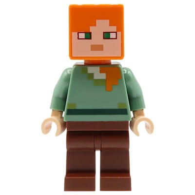 LEGO Minecraft - figurka Alex brązowe spodnie