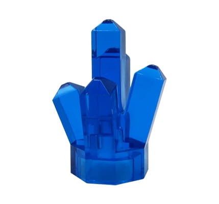 LEGO kryształ / klejnot / skała - ciemny niebieski przezroczysty