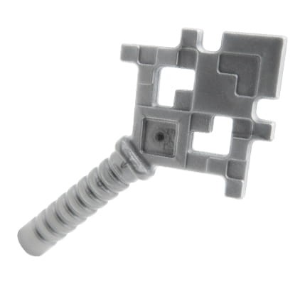 LEGO Minecraft broń / piorunochron - srebrny