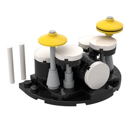 Perkusja - mini zestaw muzyczny z klocków LEGO