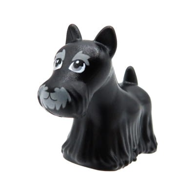 LEGO pies / piesek / terier szkocki - czarny