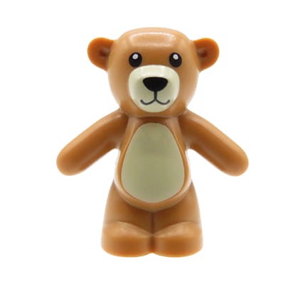 Zum Produkt LEGO Teddybär / Spielzeug - mittel nougat