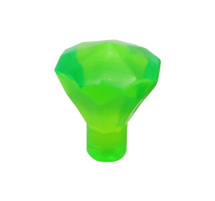 LEGO klejnot / diament / kryształ - jasny zielony przezroczysty