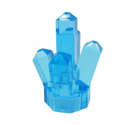 LEGO kryształ / klejnot / skała - jasny niebieski przezroczysty