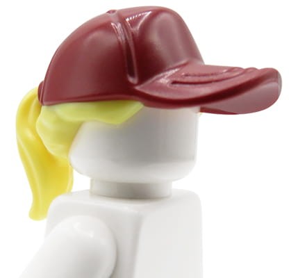 LEGO włosy figurki - damskie, blond / jasne żółte, brodowa czapka z daszkiem