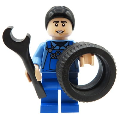 Przejdź do produktu Mechanik samochodowy - customowa figurka z części LEGO 