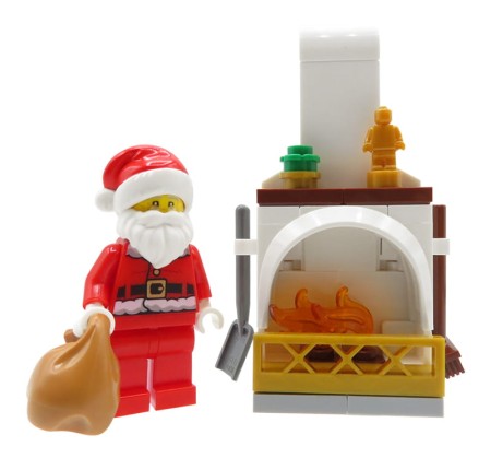LEGO City figurka Święty Mikołaj + kominek