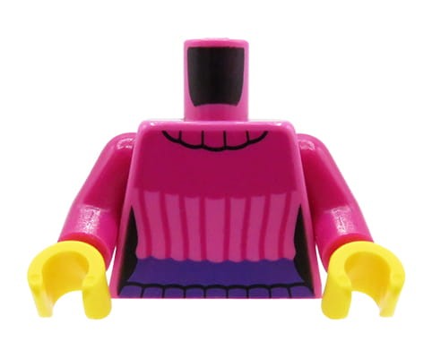 Zum Produkt LEGO Minifigurentorso – weiblich, rosa Pullover