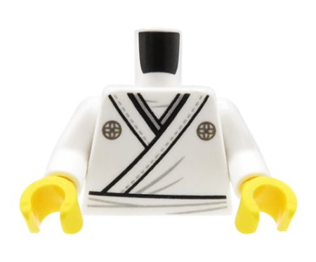 LEGO tors ludzika - białe kimono / szata ninjago