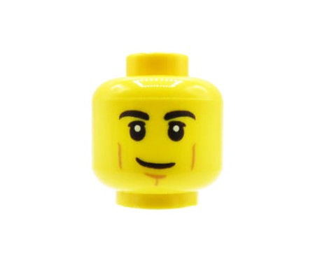 LEGO głowa / główka figurki - mężczyzna, neutralna mina