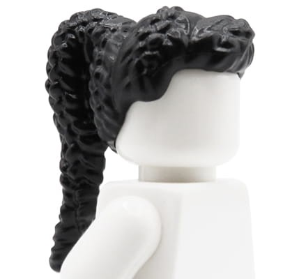 Przejdź do produktu LEGO włosy figurki - damskie, czarne, warkoczyki i kucyk