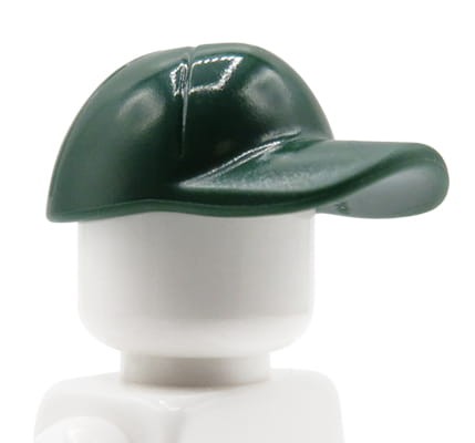 LEGO czapka z daszkiem dla figurki - ciemna zielona