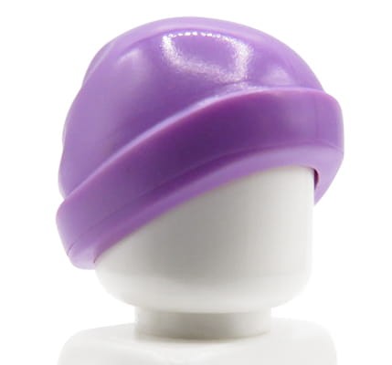 LEGO czapka zimowa / beanie / narciarska dla figurki - fioletowa