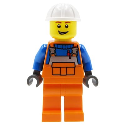 Przejdź do produktu LEGO City - figurka Robotnik / Budowlaniec w kasku