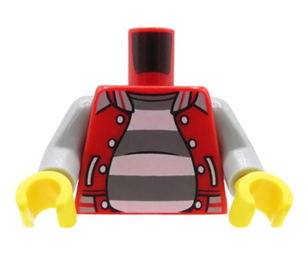 LEGO tors figurki - sportowa kurtka, duży / gruby brzuch