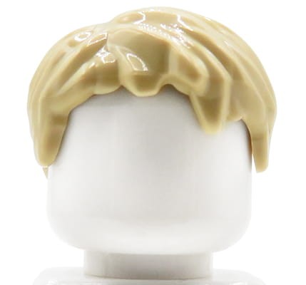 LEGO włosy figurki - męskie, blond, krótkie
