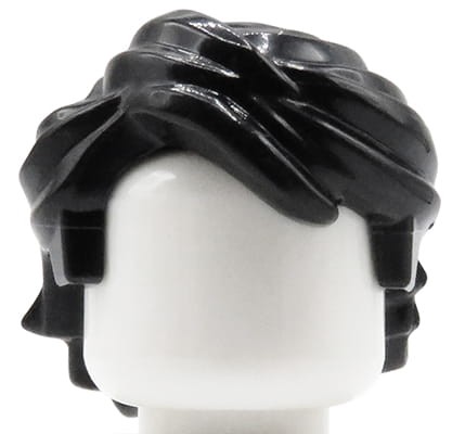 Zum Produkt LEGO Minifigur Haar - männlich, schwarz, zerzaust