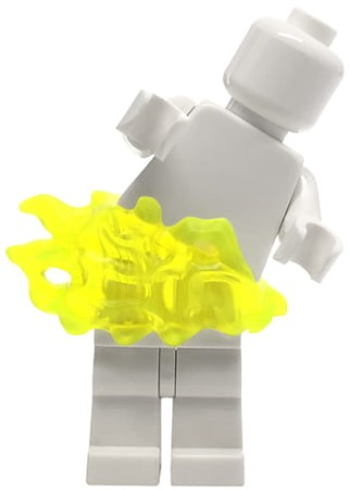LEGO przedłużenie nóg figurki - neonowy zielony