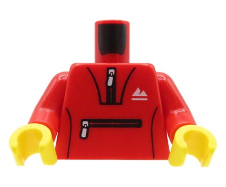 LEGO tors minifigurki - czerwona bluza dresowa