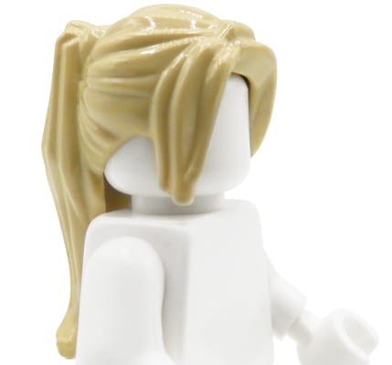 LEGO włosy minifigurki - damskie, blond, kucyk
