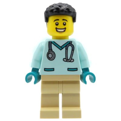 LEGO City - minifigurka Mężczyzna Lekarz / Doktor / Weterynarz