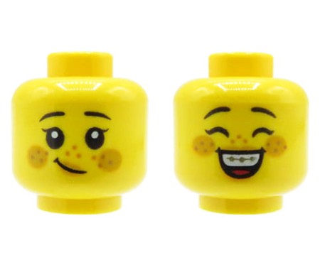 LEGO głowa / główka figurki - dziecko / dziewczynka