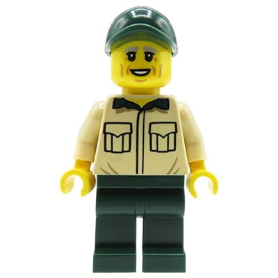 LEGO City - figurka Mężczyzna, koszula i czapka z daszkiem