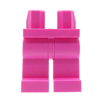LEGO nogi / nóżki figurki - spodnie ciemne różowe