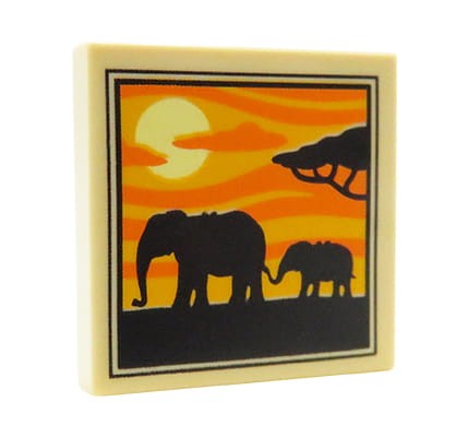 LEGO obraz / obrazek - słonie