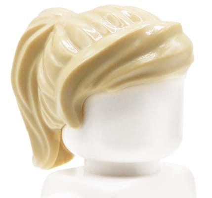 LEGO włosy ludzika - damskie, blond, kucyk