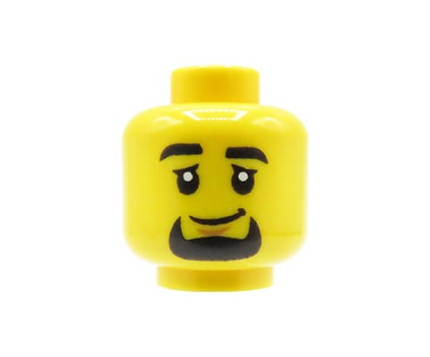 Zum Produkt LEGO Minifigurenkopf - Mann, schwarzer Bart