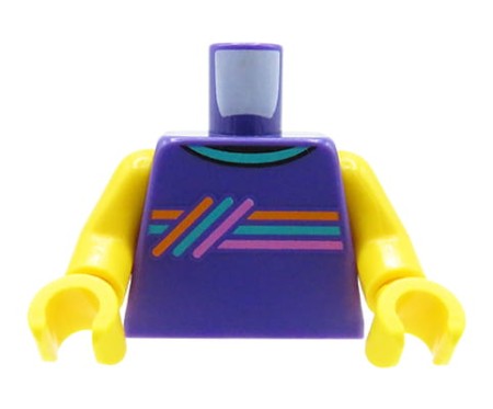 LEGO tors / brzuch ludzika - fioletowa koszulka bez rękawów