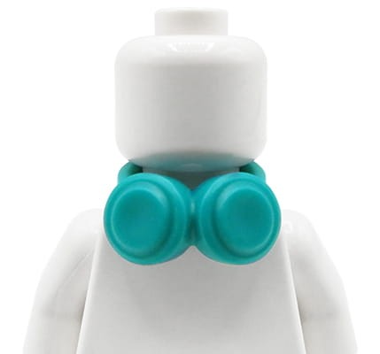 LEGO słuchawki na szyję figurki - turkusowe