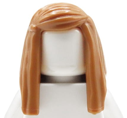 LEGO włosy figurki - damskie, jasne brązowe, długie, proste