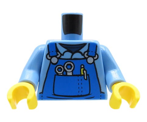 Przejdź do produktu LEGO tors figurki - niebieskie ogrodniczki / mechanik