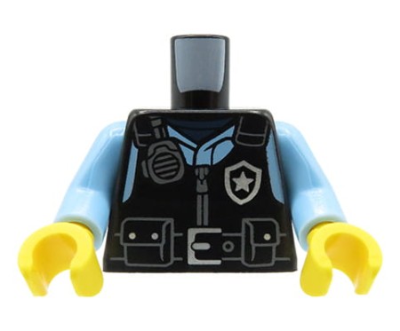 LEGO tors figurki - policjant / kamizelka policyjna