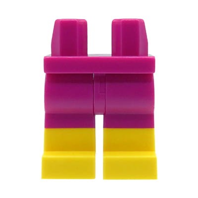 LEGO nogi / nóżki figurki - krótkie spodenki różowe (magenta)