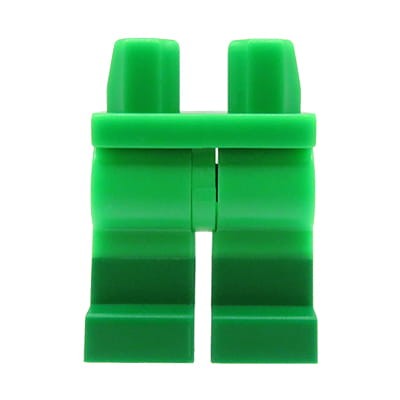 LEGO nogi / nóżki figurki - zielone spodnie i buty