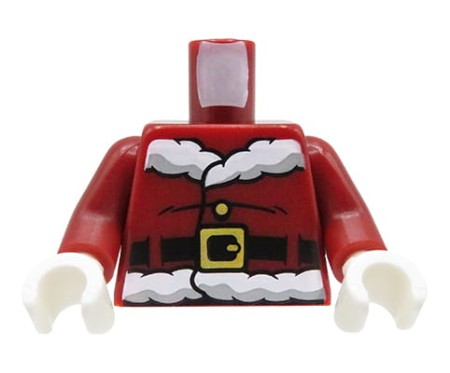 LEGO tors figurki - Święty Mikołaj, bordowy kożuch