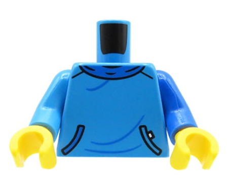 LEGO tors figurki - dwukolorowa niebieska bluza