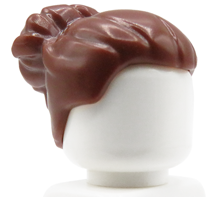 Zum Produkt LEGO Minifigur Haare - weiblich, rotbraun, Dutt