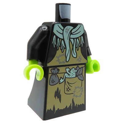 LEGO strój wiedźma / czarownica - tors + spódnica