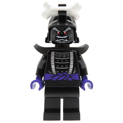 LEGO Ninjago - mini figurka Lord Garmadon w czarnym kasku z kością