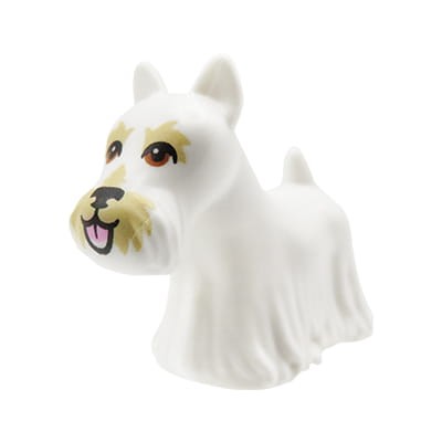 Zum Produkt LEGO Hund / Terrier Scottish / Scottie - weiß