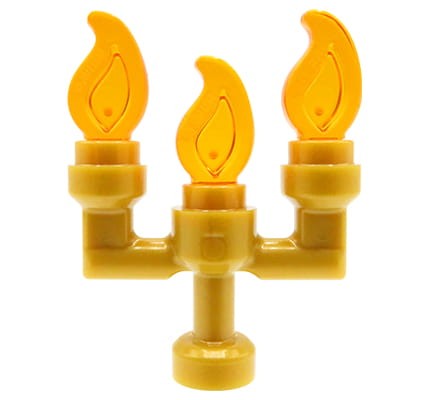 LEGO świecznik / kandelabr - złoty