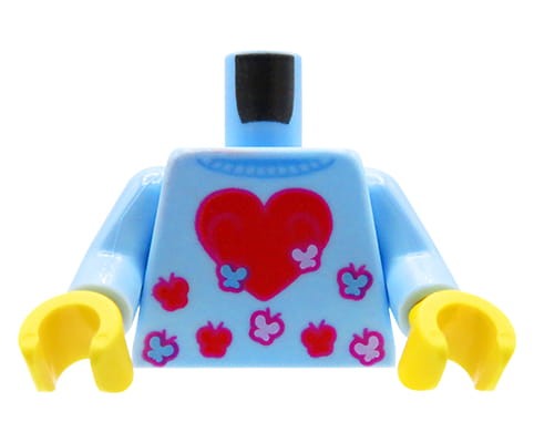 Zum Produkt LEGO Minifiguren-Torso – blauer Pullover mit rotem Herz