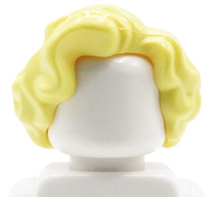 LEGO włosy figurki - damskie, blond, falowane